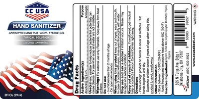 2 Oz Label (2 Ounce Gel Hand Sanitizer)